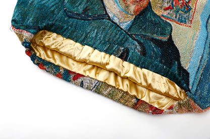 "VAN GOGH SELF PORTRAIT" TAPESTRY JACQUARD FABRIC PULLOVER HOODIE
