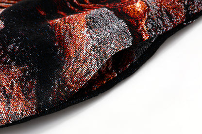 "SAMSON SLAYING THE LION" TAPESTRY JACQUARD FABRIC PULLOVER HOODIE