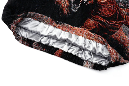 "SAMSON SLAYING THE LION" TAPESTRY JACQUARD FABRIC PULLOVER HOODIE