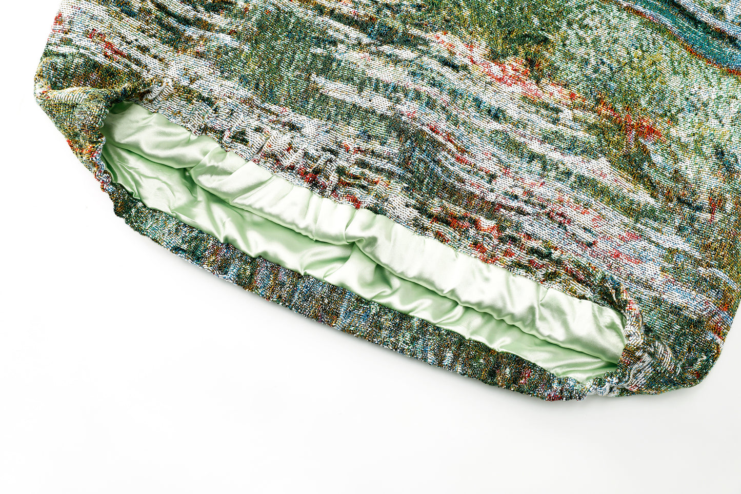 "MONET THE WATER LILY POND" TAPESTRY JACQUARD FABRIC PULLOVER HOODIE