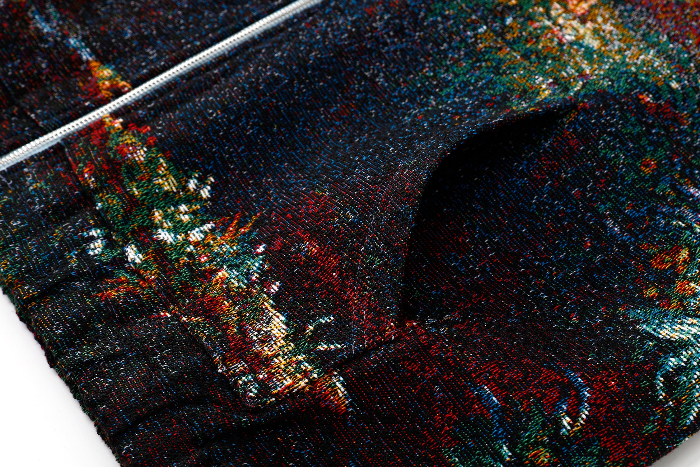 "VOYAGE OF LIFE" TAPESTRY JACQUARD FABRIC DOUBLE-ZIP HOODIE - nickscacchetti