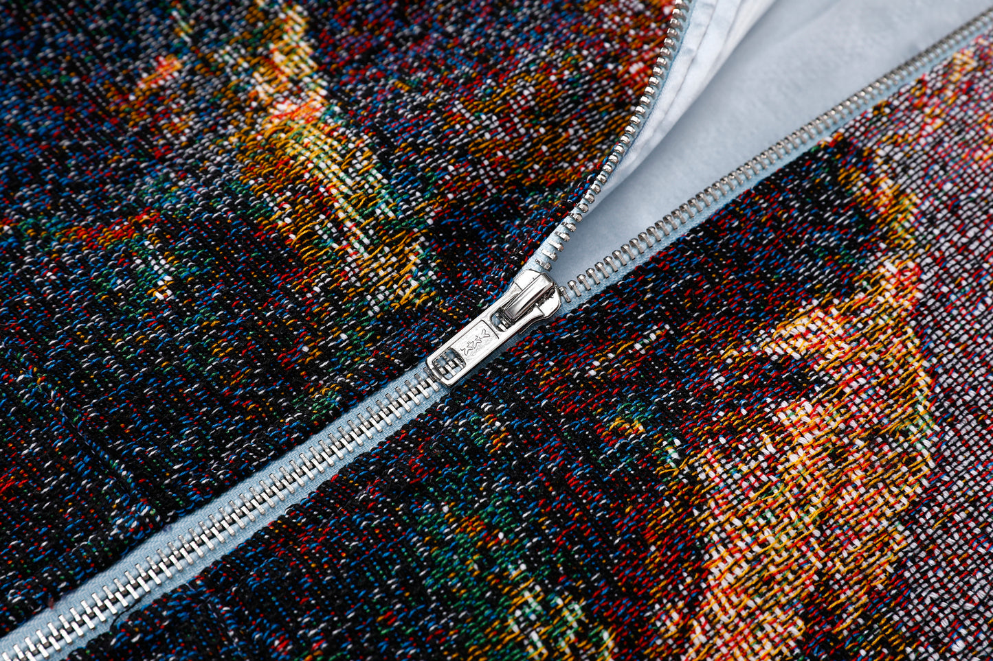 "VOYAGE OF LIFE" TAPESTRY JACQUARD FABRIC DOUBLE-ZIP HOODIE