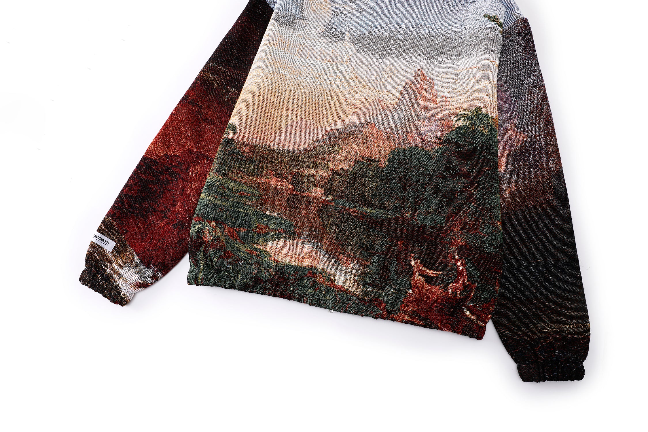 "VOYAGE OF LIFE" TAPESTRY JACQUARD FABRIC DOUBLE-ZIP HOODIE - nickscacchetti