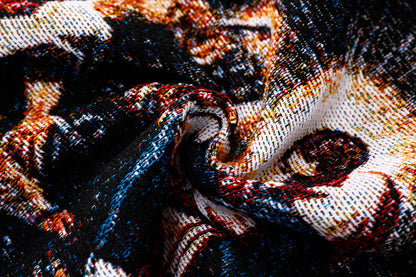"TINTORETTO'S LAST SUPPER" TAPESTRY JACQUARD FABRIC DOUBLE-ZIP HOODIE