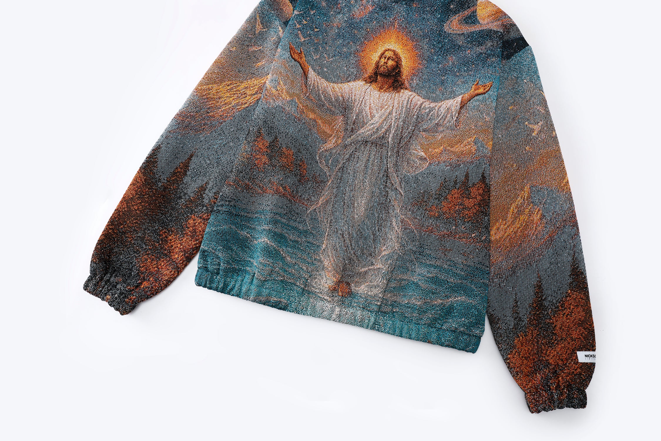 "HEAVEN & EARTH" TAPESTRY JACQUARD FABRIC PULLOVER HOODIE - nickscacchetti