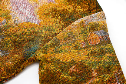 "CHAPEL DREAMS" TAPESTRY JACQUARD FABRIC PULLOVER HOODIE