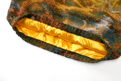 "CHAPEL DREAMS" TAPESTRY JACQUARD FABRIC PULLOVER HOODIE
