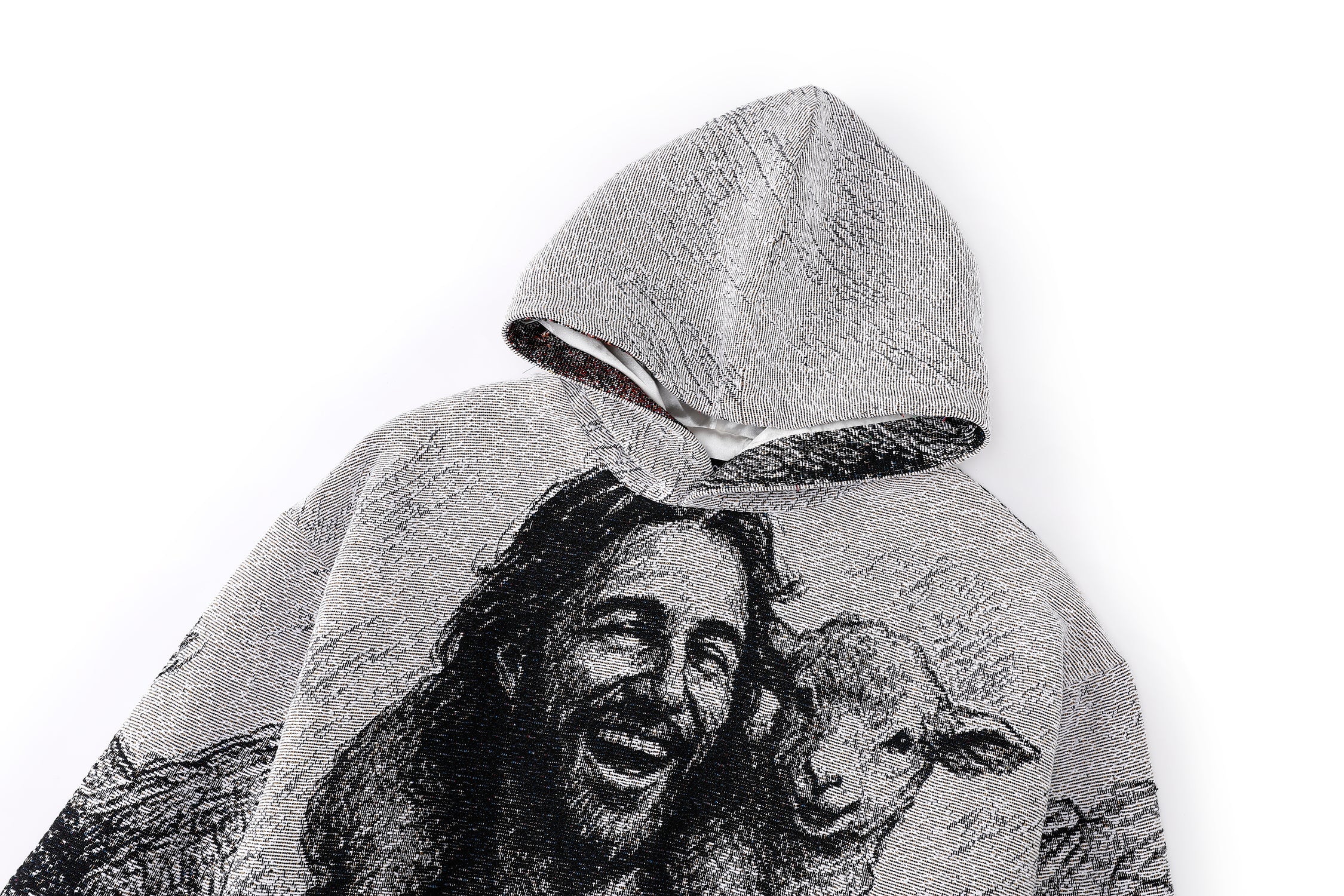 "SHEPARD OF JOY" TAPESTRY JACQUARD FABRIC PULLOVER HOODIE - nickscacchetti