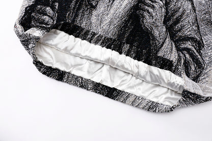 "SHEPARD OF JOY" TAPESTRY JACQUARD FABRIC PULLOVER HOODIE