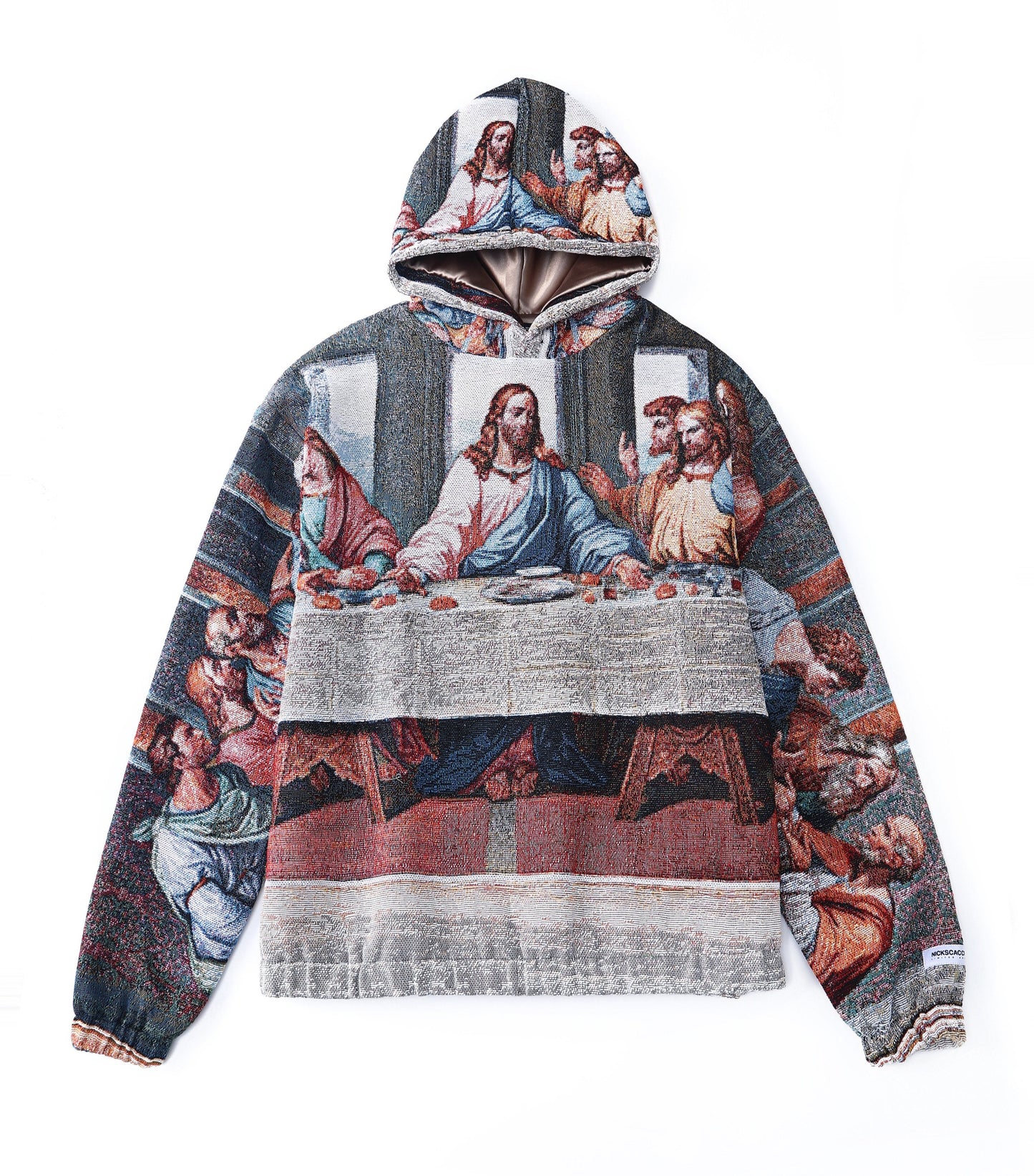 "THE LAST SUPPER" TAPESTRY JACQUARD FABRIC PULLOVER HOODIE