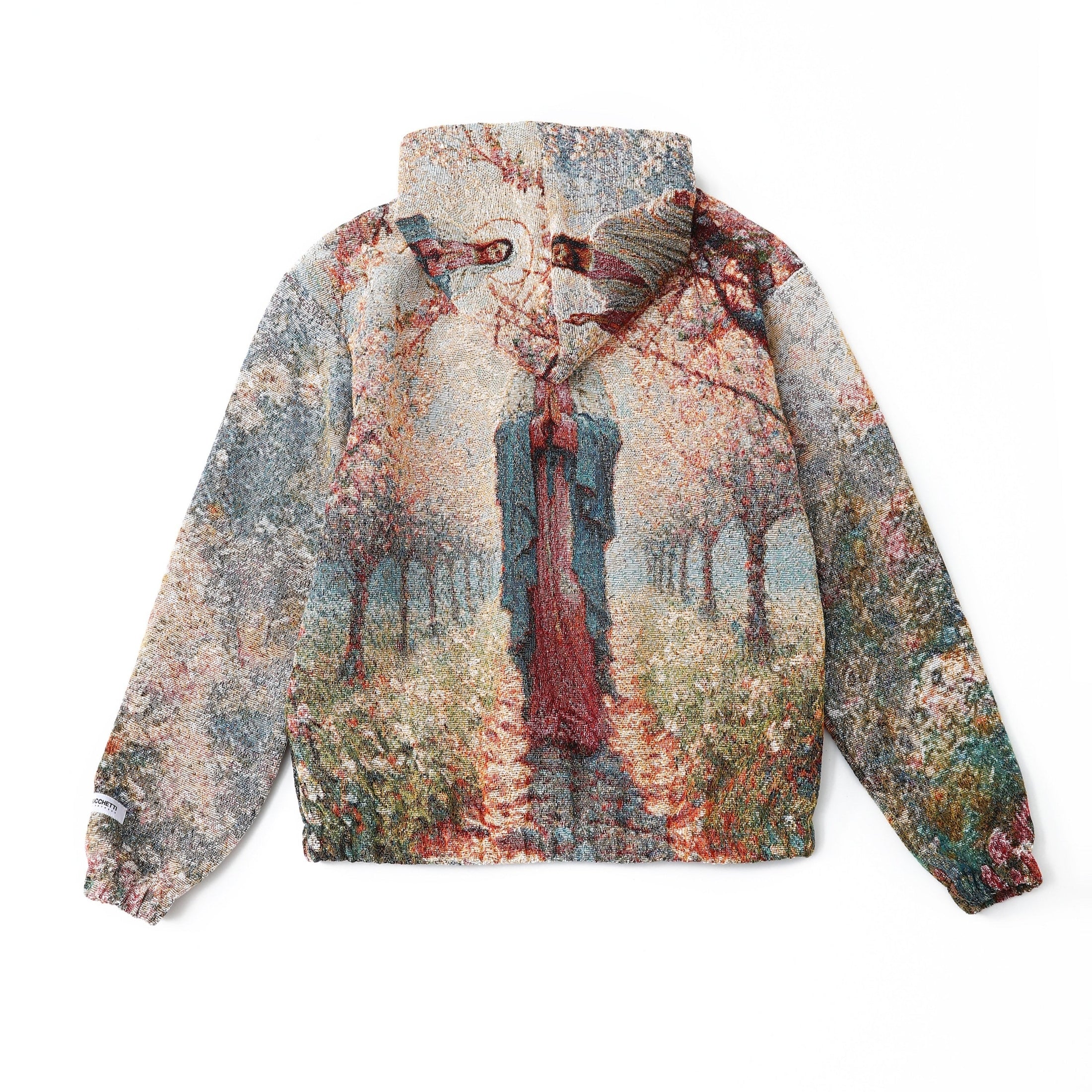 "LIGHT OF THE GARDEN" TAPESTRY JACQUARD FABRIC PULLOVER HOODIE - nickscacchetti