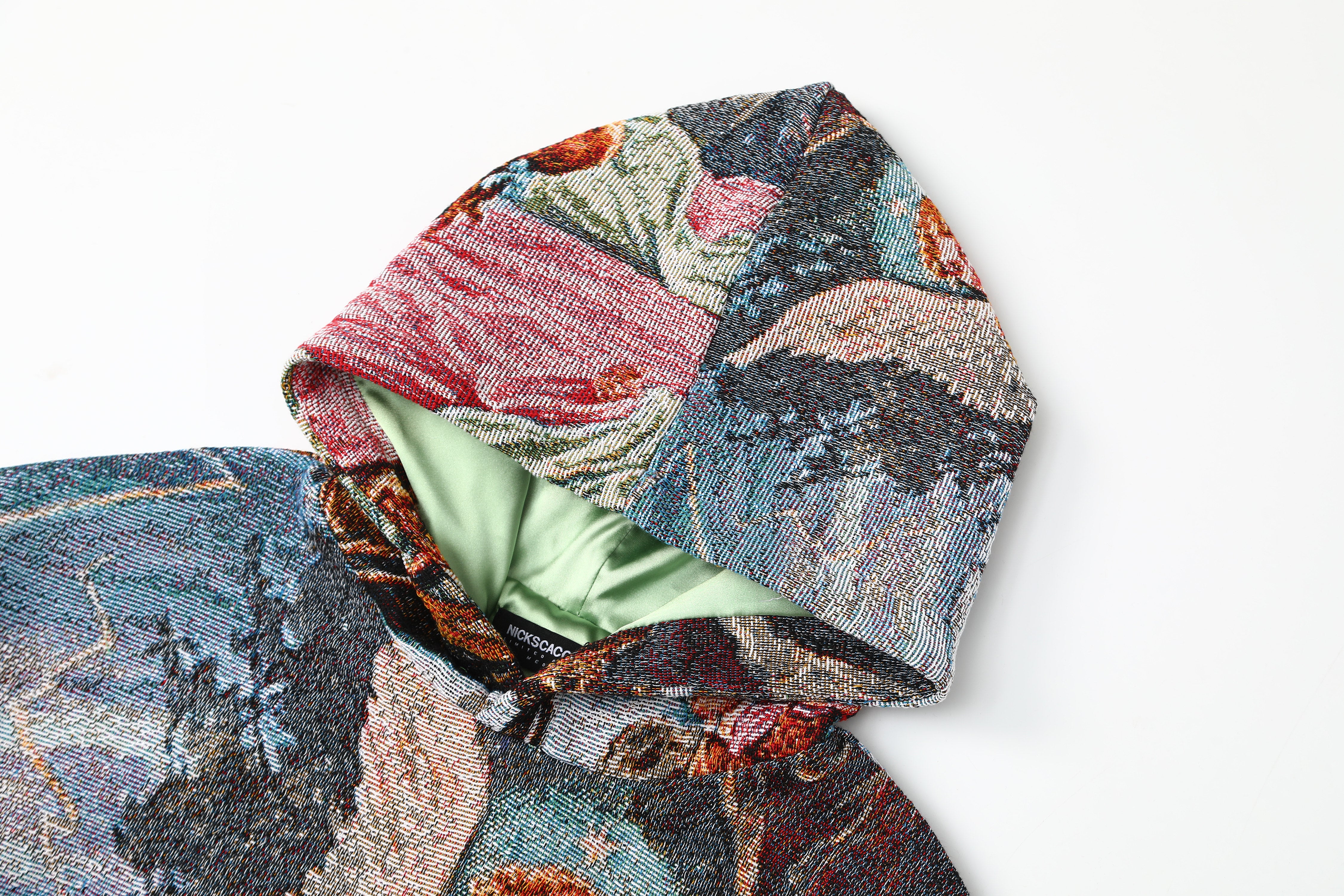 "GUARDIAN ANGEL" TAPESTRY JACQUARD FABRIC PULLOVER HOODIE - nickscacchetti