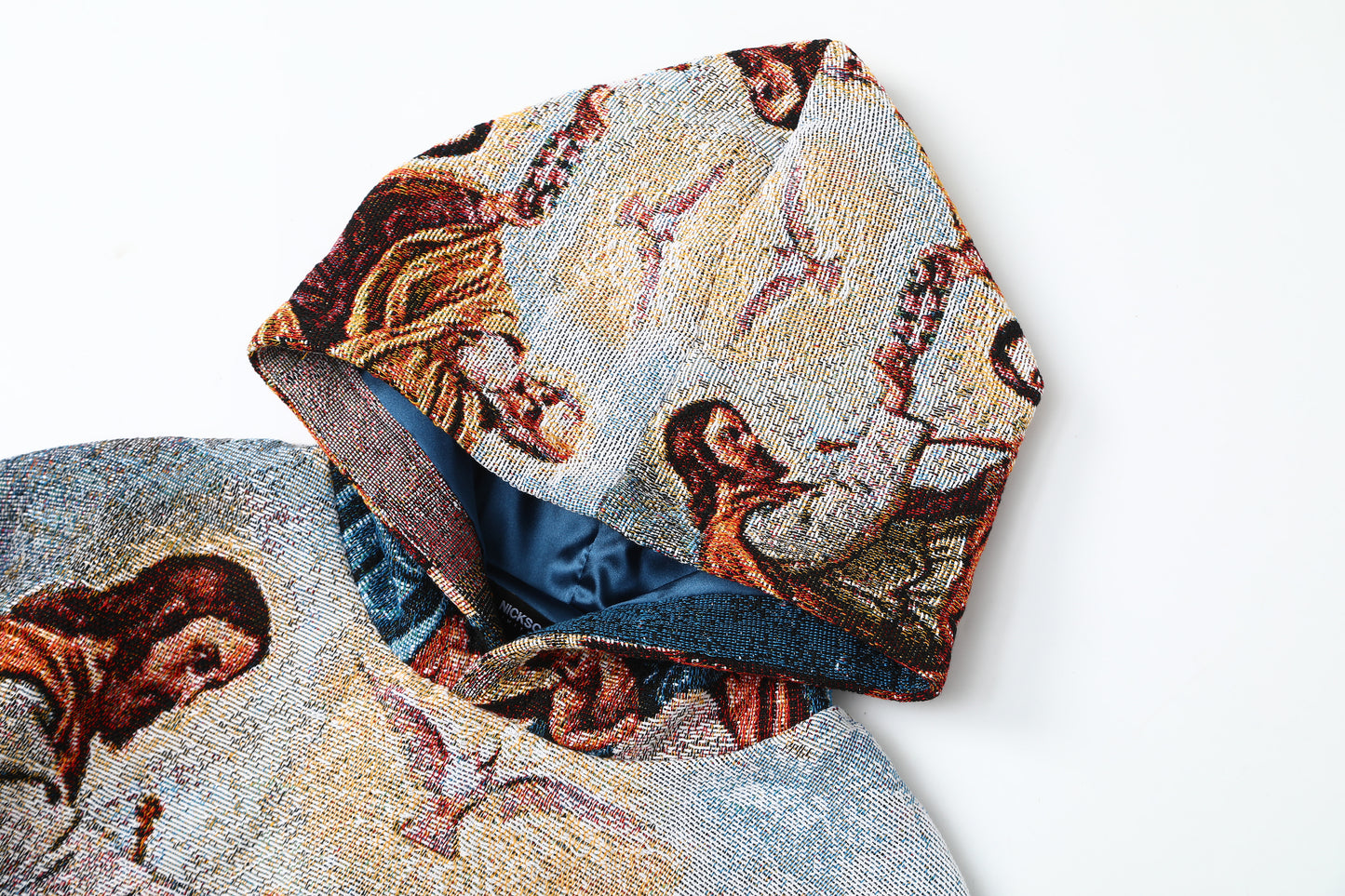 "CORONATION OF THE VIRGIN MARY" TAPESTRY JACQUARD FABRIC PULLOVER HOODIE