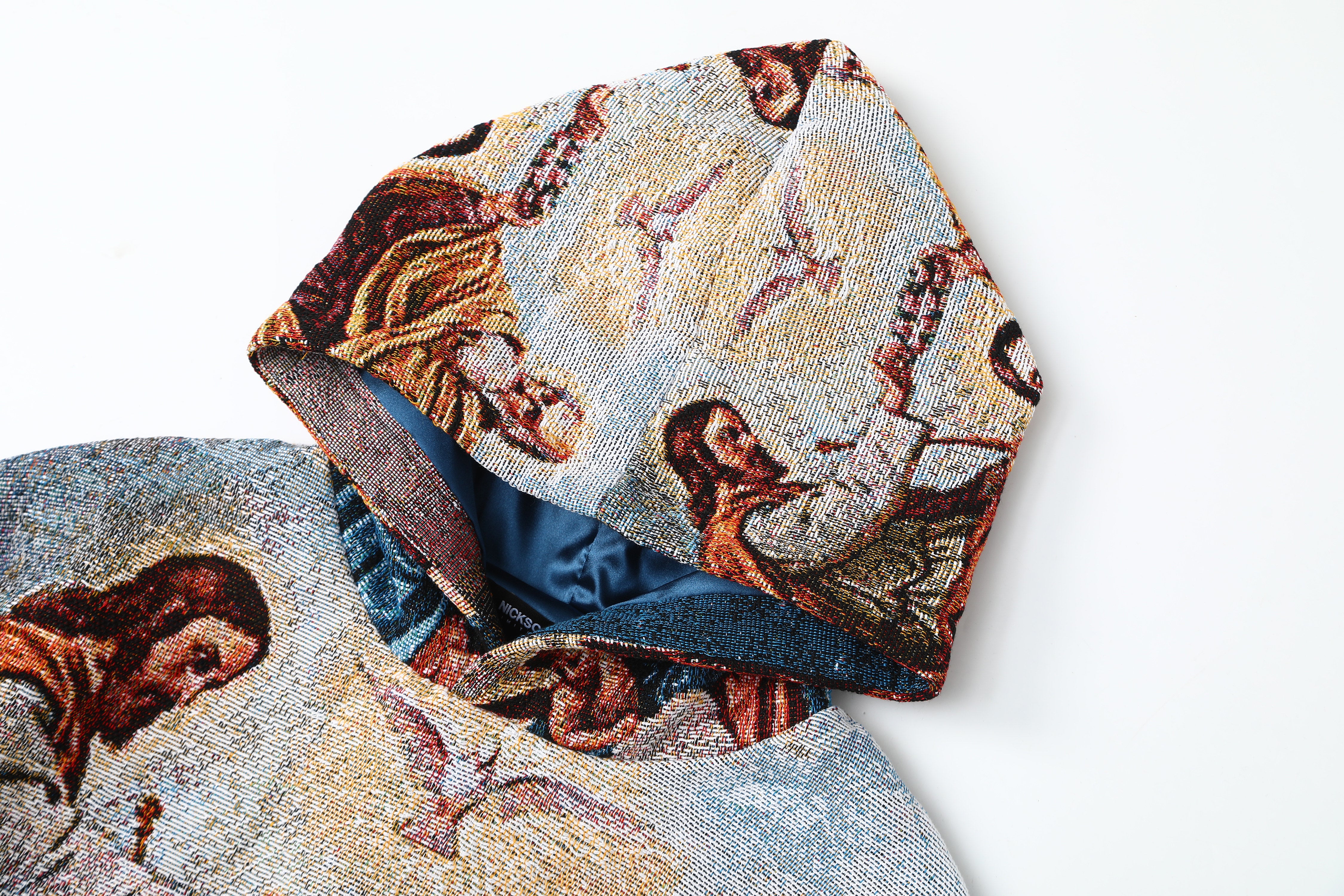 "CORONATION OF THE VIRGIN MARY" TAPESTRY JACQUARD FABRIC PULLOVER HOODIE - nickscacchetti