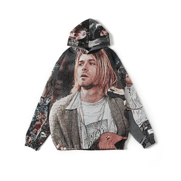 "27 CLUB" TAPESTRY JACQUARD FABRIC PULLOVER HOODIE - nickscacchetti