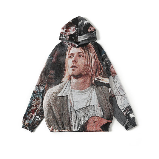 "27 CLUB" TAPESTRY JACQUARD FABRIC PULLOVER HOODIE - nickscacchetti